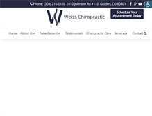 Tablet Screenshot of drcalvinweiss.com